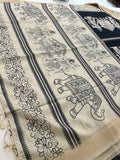 Tussar Printed Saree-M23
