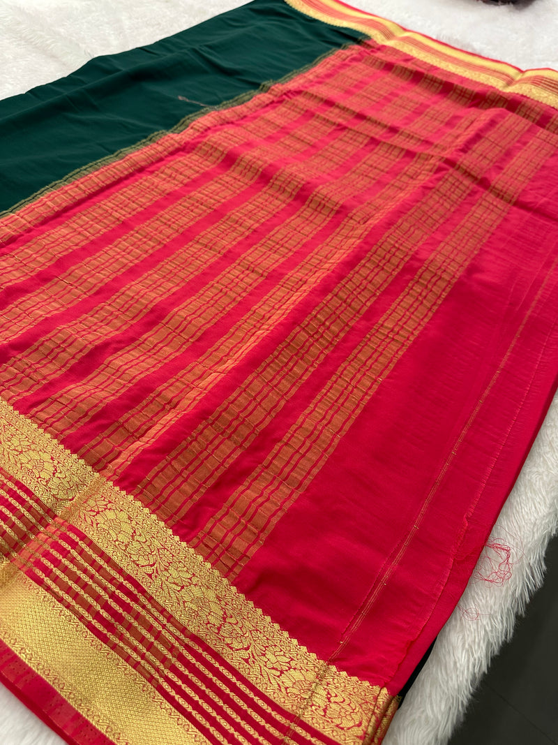 Semi Mysore Crape Fancy-JU4