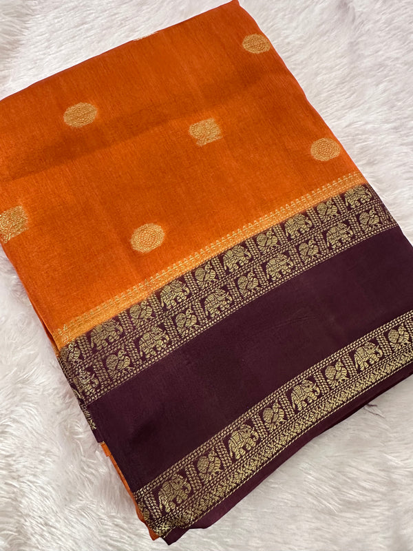 Tussar Viscose Fancy Saree-M19