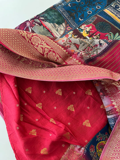 Ajrak Print premium crape