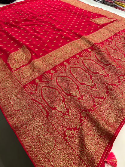 PURE VISCOSE CHIFFON SAREE-M20
