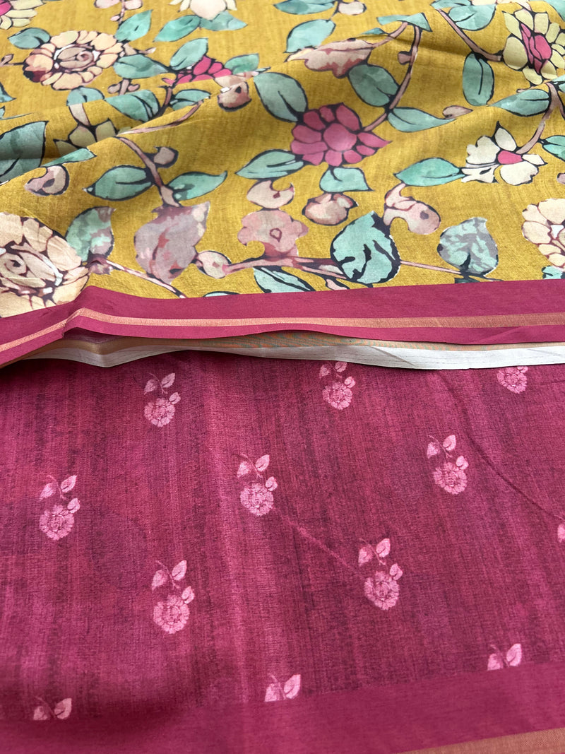 Tussar Printed Saree-M23