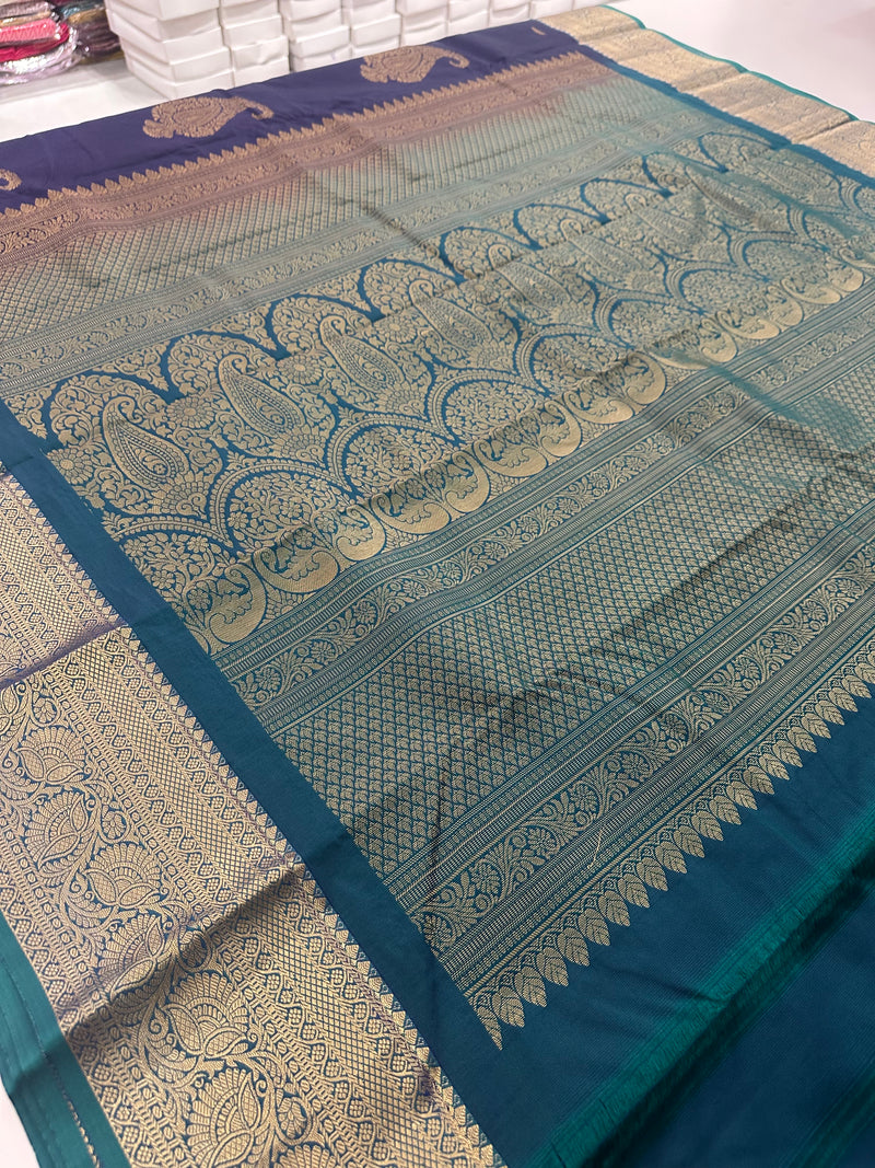 Semi Kanchi Silk Saree-JU16