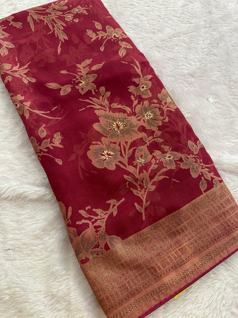 Brosso Fancy Saree New-JU3