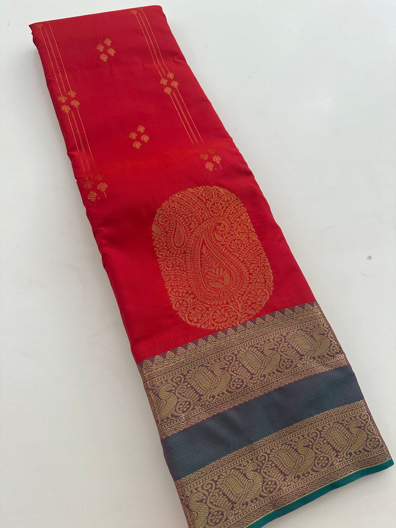 Semi Kanchi Silk Saree-J27