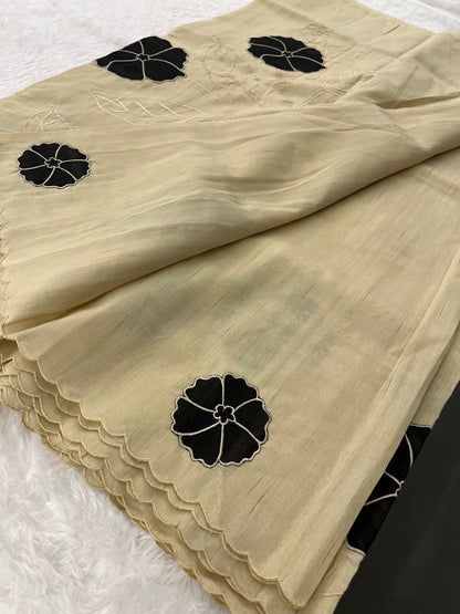 Tussar Appliqué J31