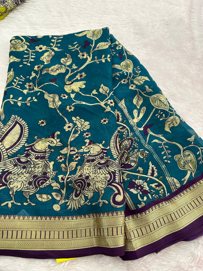 Kalamkari Fancy Chiffon-JU4