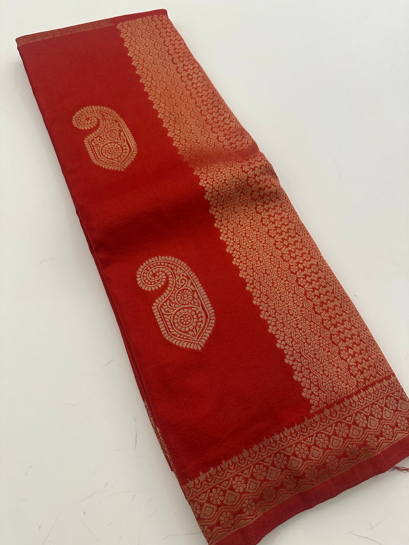 Banarsi Crape Fancy 🌹-AU6
