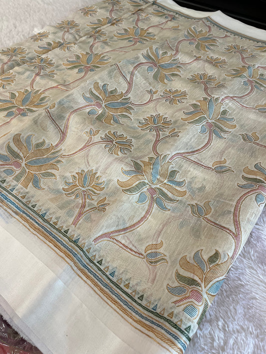 Linen chiffon