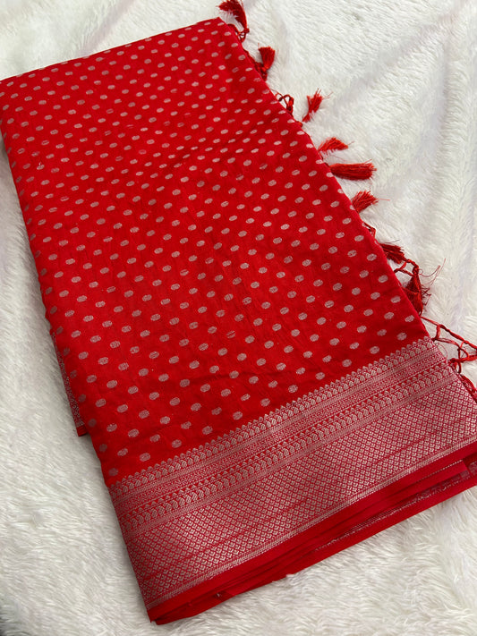 Tussar silver Butties