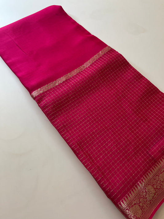 Banarasi Crape Checks