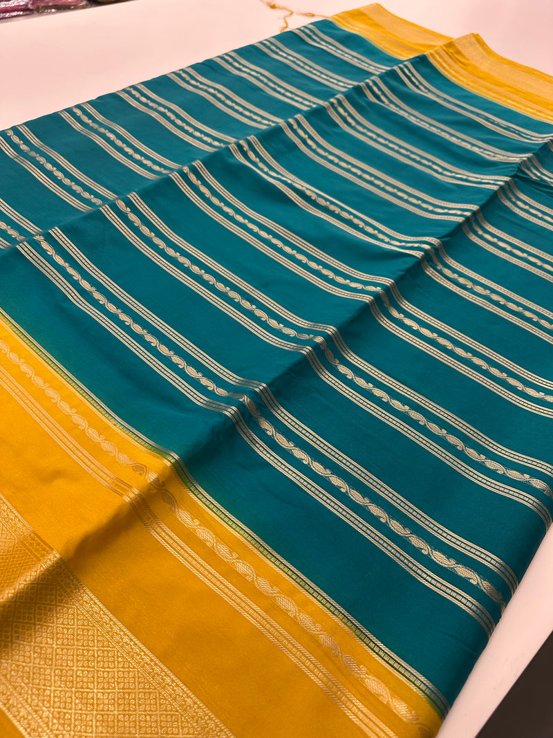 Semi Crepe Fancy Sarees🌹AU18