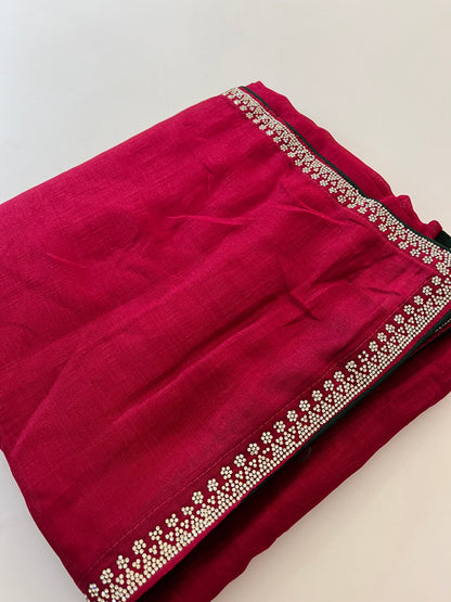 Stone work fancy saree