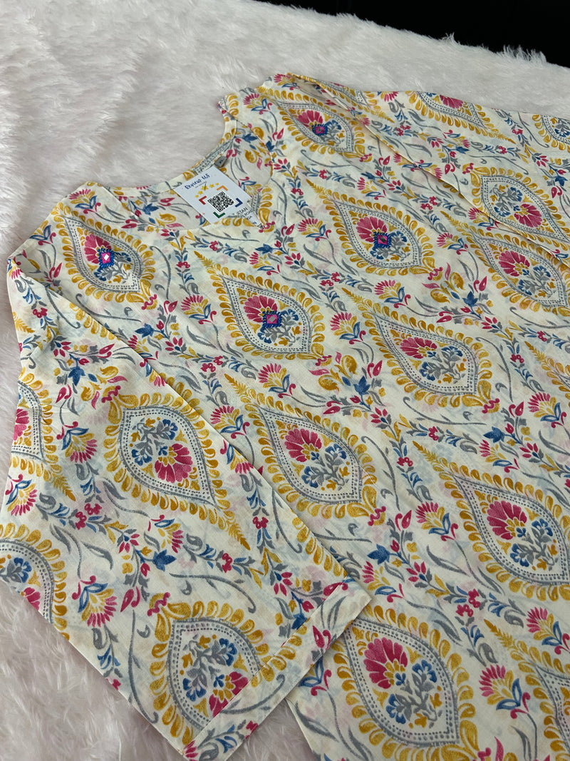 3Pc Kurti cotton kurti set