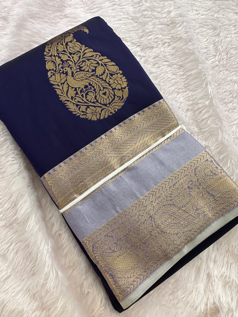 Semi Kanchi Silk Saree-(Ju2)