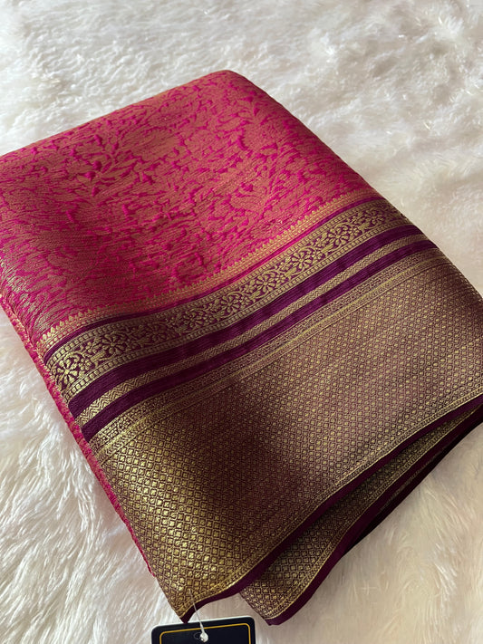 Banarasi Brocade soft silk