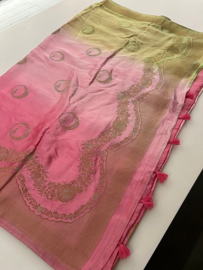 Satin Crepe Banarsi Designer -JU29