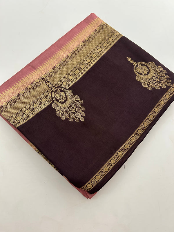 Banarasi Viscose Fancy Saree-J10
