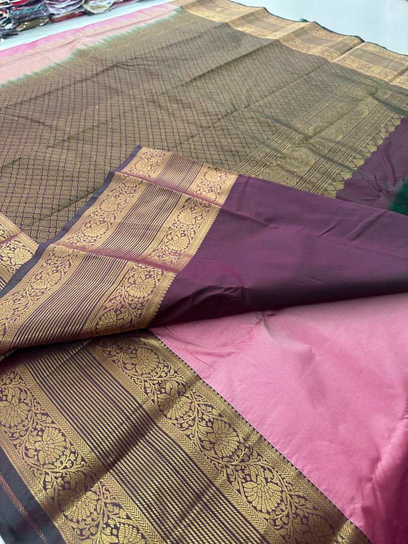 Semi Kanchi Silk Saree-J27