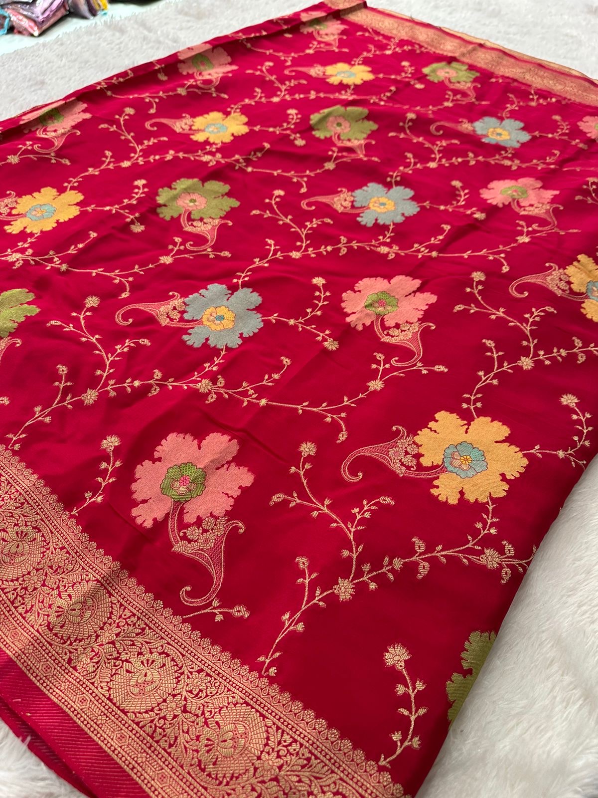 Banarasi Fancy Crape Saree -M19