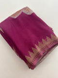 Designer Saree - Magenta Crepe Georgette JU17