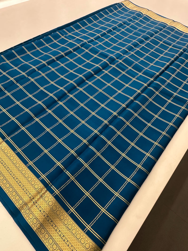 Pure Crape Mysore Silk Saree  100GSM❤️❤️-J22