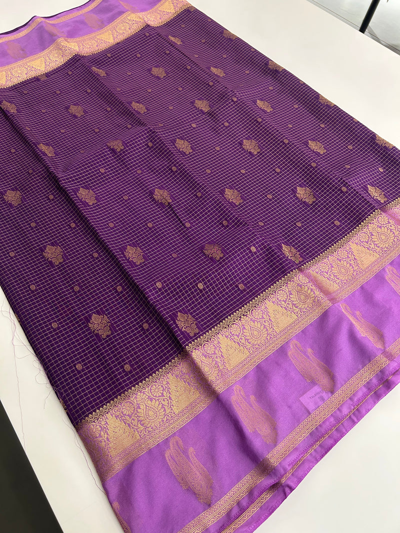 Semi Mysore Silk Saree-JU31