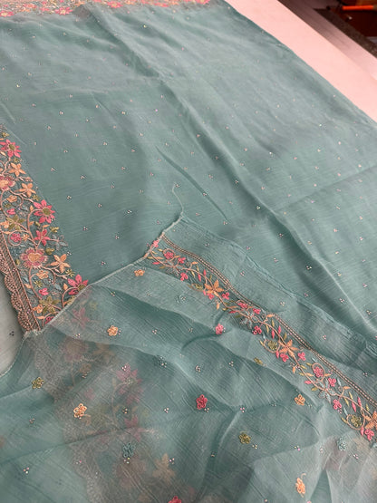 Organza Work Saree-M30