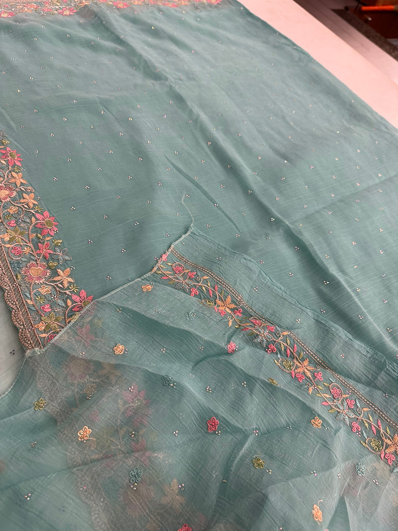 Organza Work Saree-M30