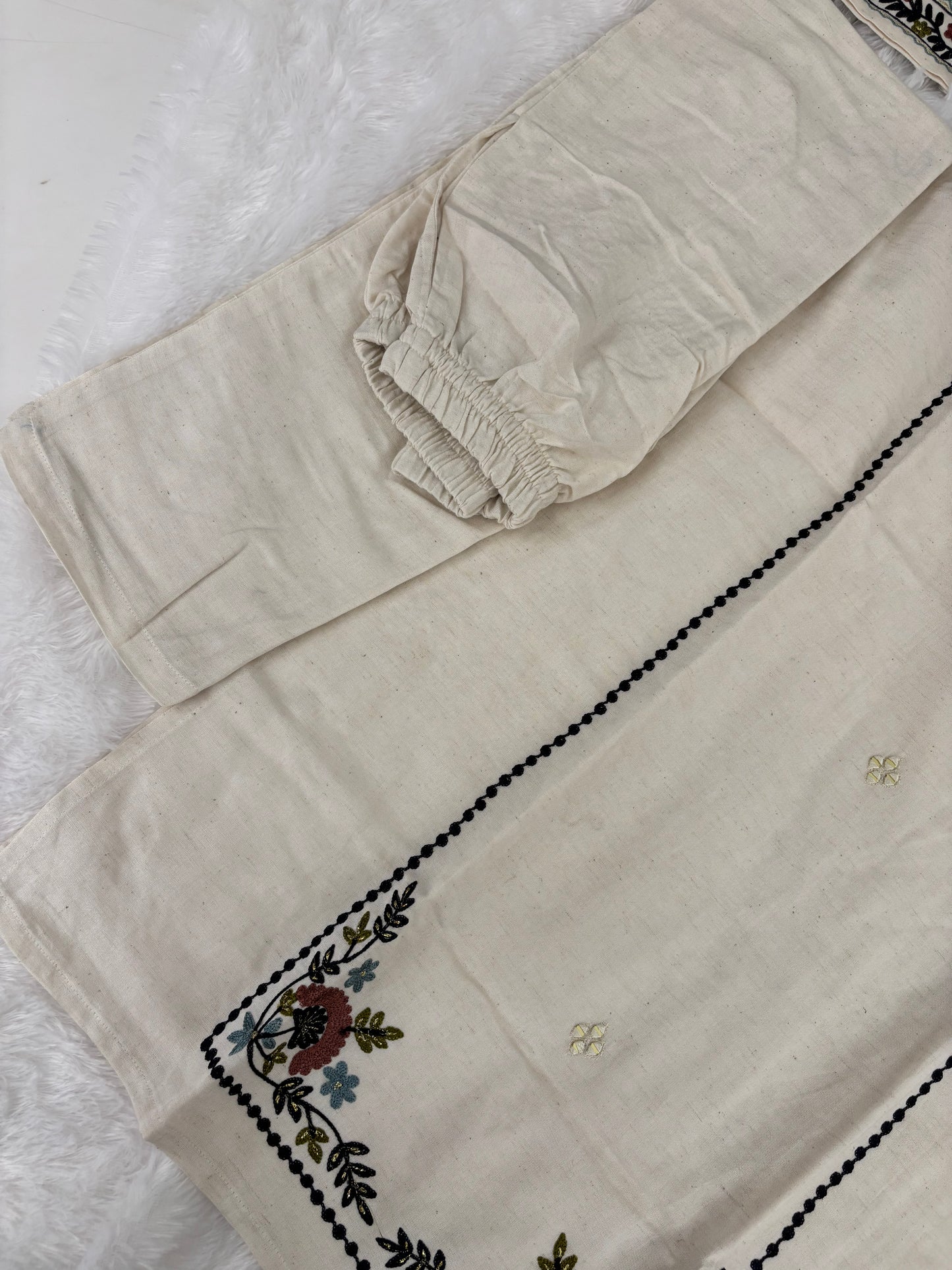 White Cotton Dress Washed Fabric No Transparent