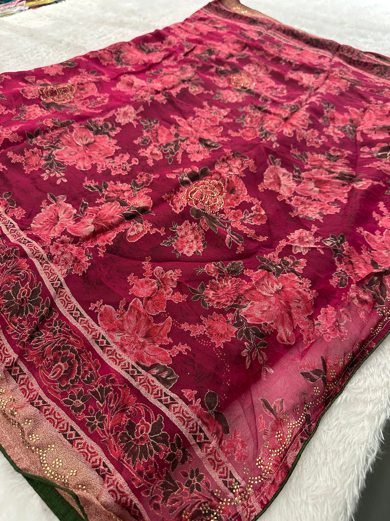 Brosso Fancy Saree New-JU10