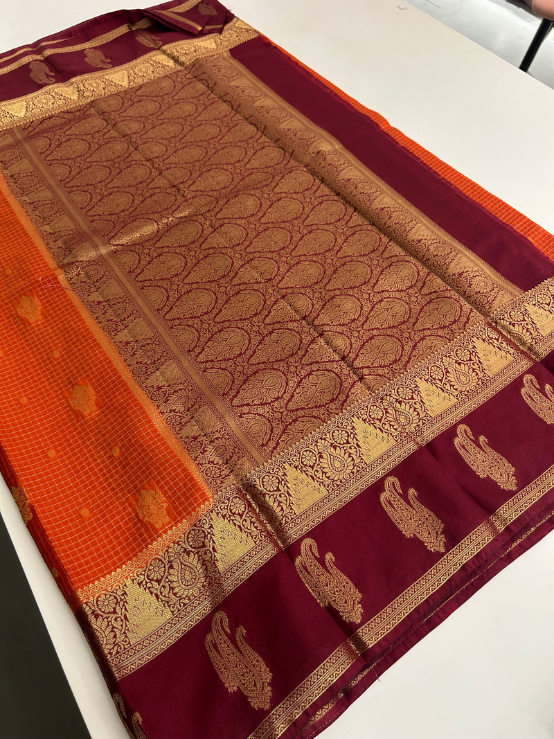 Semi Mysore Silk Saree-JU31