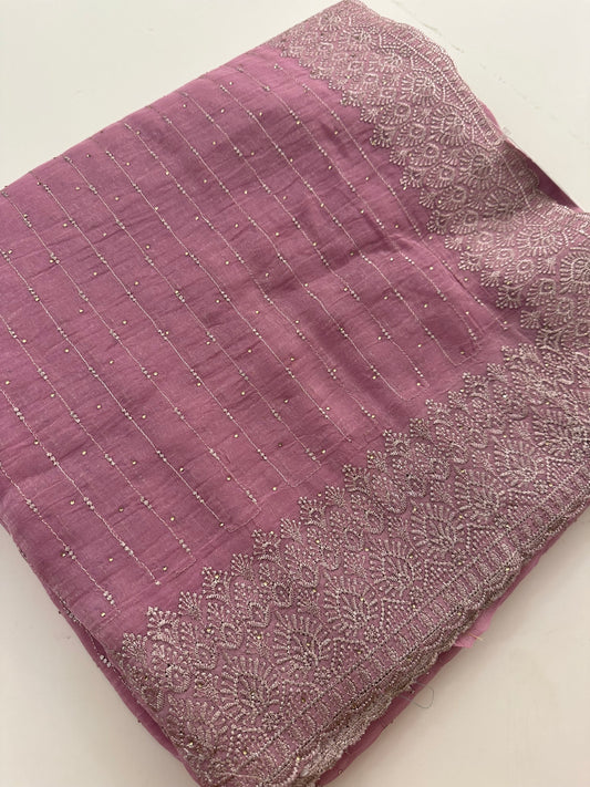 Fancy Designer work saree- M26
