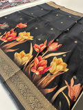 Viscose Digital Print Saree-J29