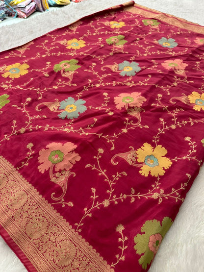 Banarasi Fancy Crape Saree -M19