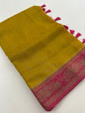 Jute Tussar Premium Contrast-J29
