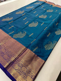 Semi Kanchi Silk Saree-J24