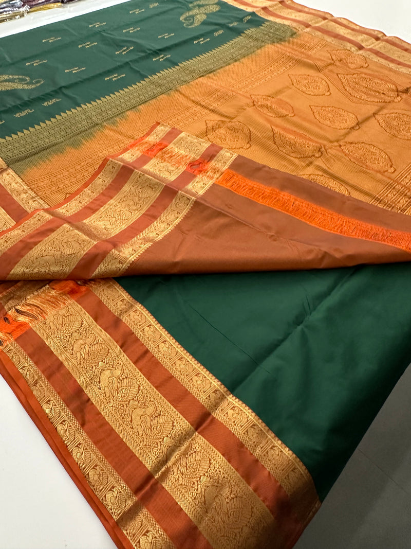 Semi Kanchi Silk Saree-JU7