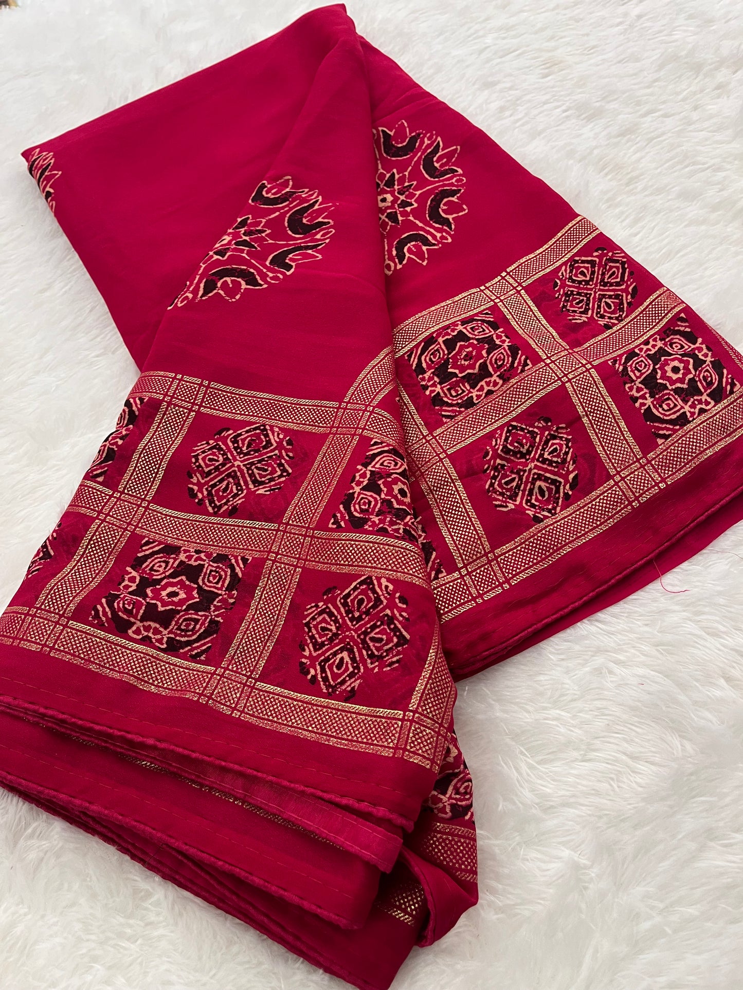 Bandhini Crape Chiffon
