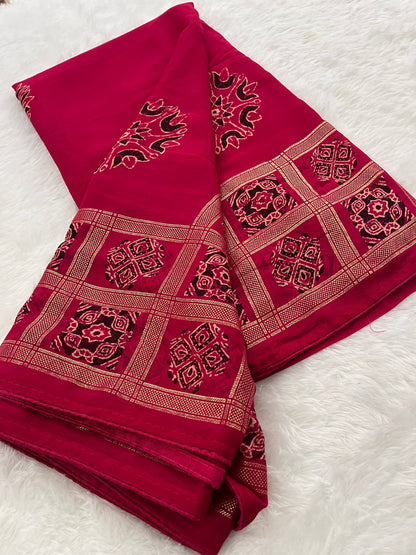 Bandhini Crape Chiffon