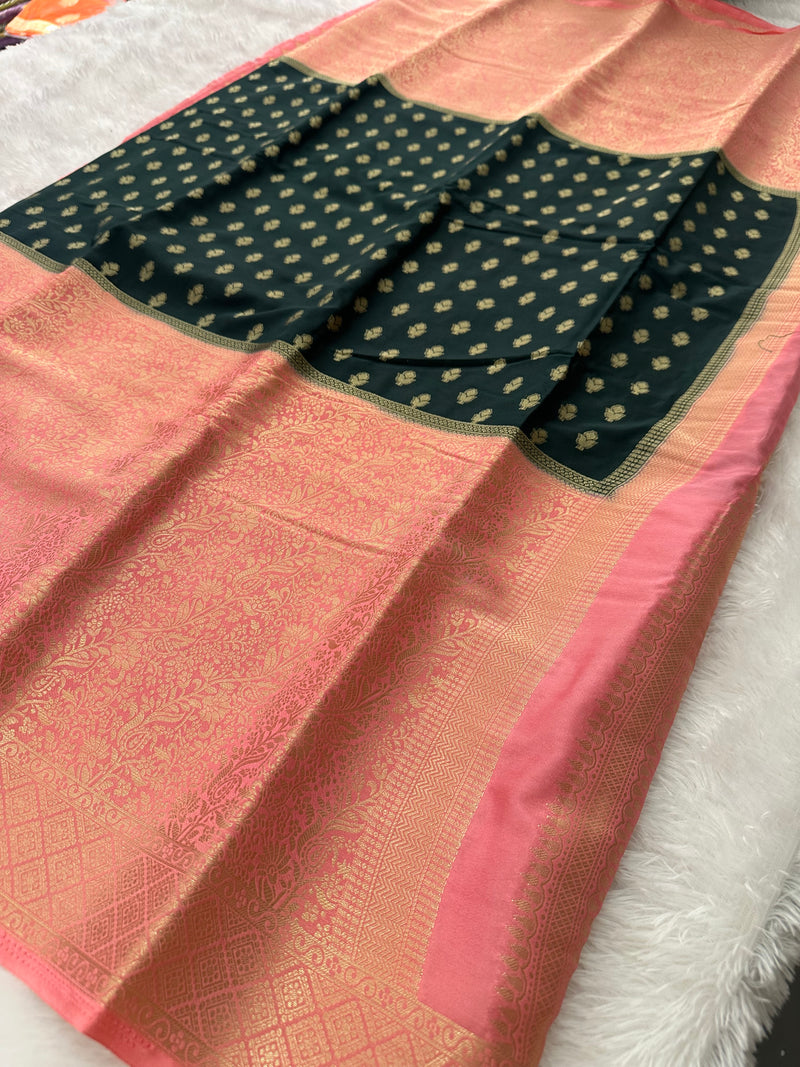 Brocade Banarsi Soft Silk-A15