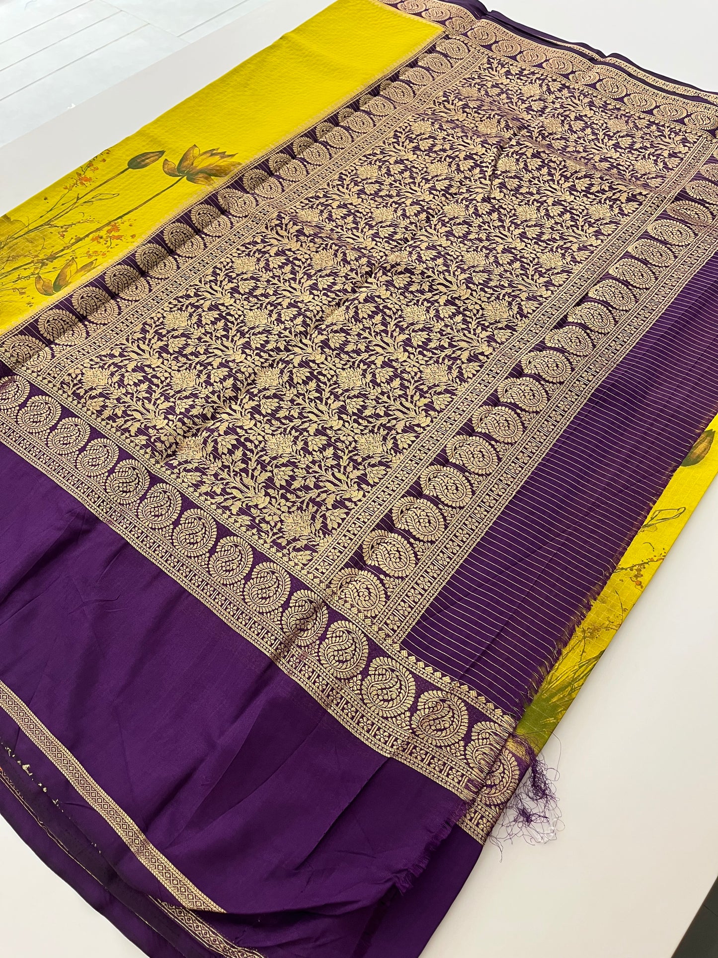 Digital printed crape fancy