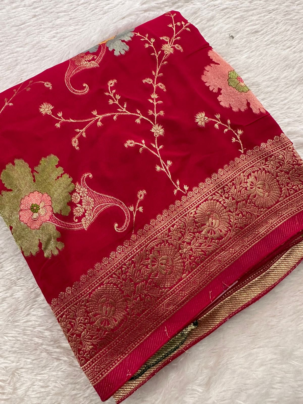 Banarasi Fancy Crape Saree -M19