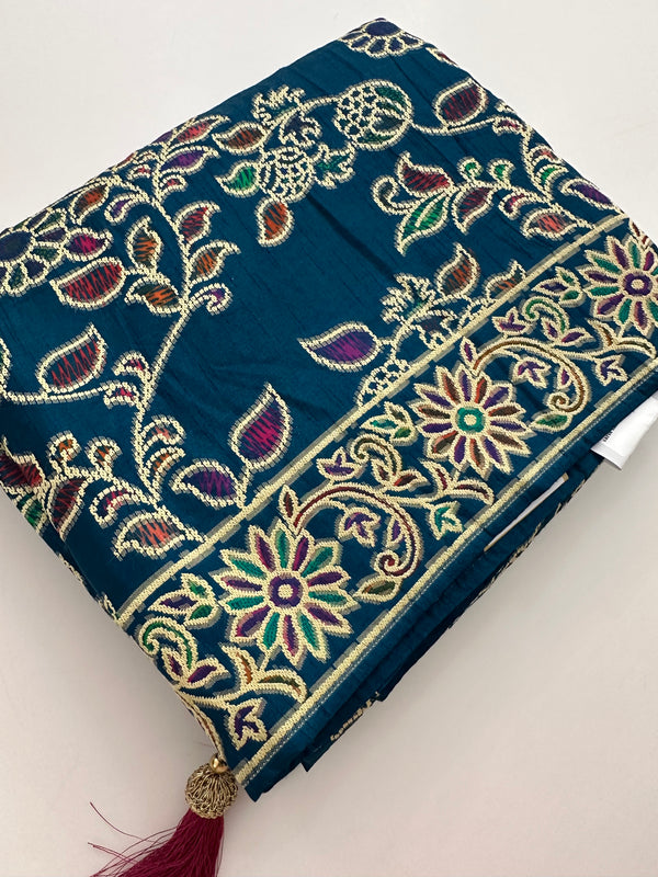 Soft Pashmina silk sarees-AU2