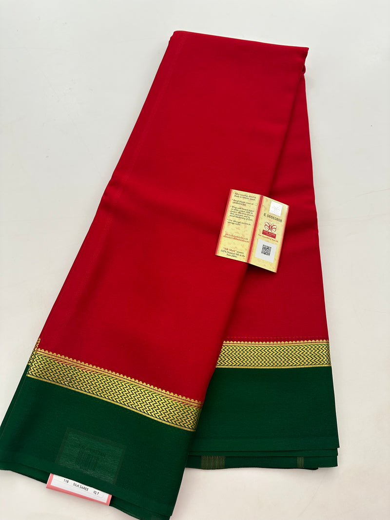 Pure Mysore Crape Silk Saree