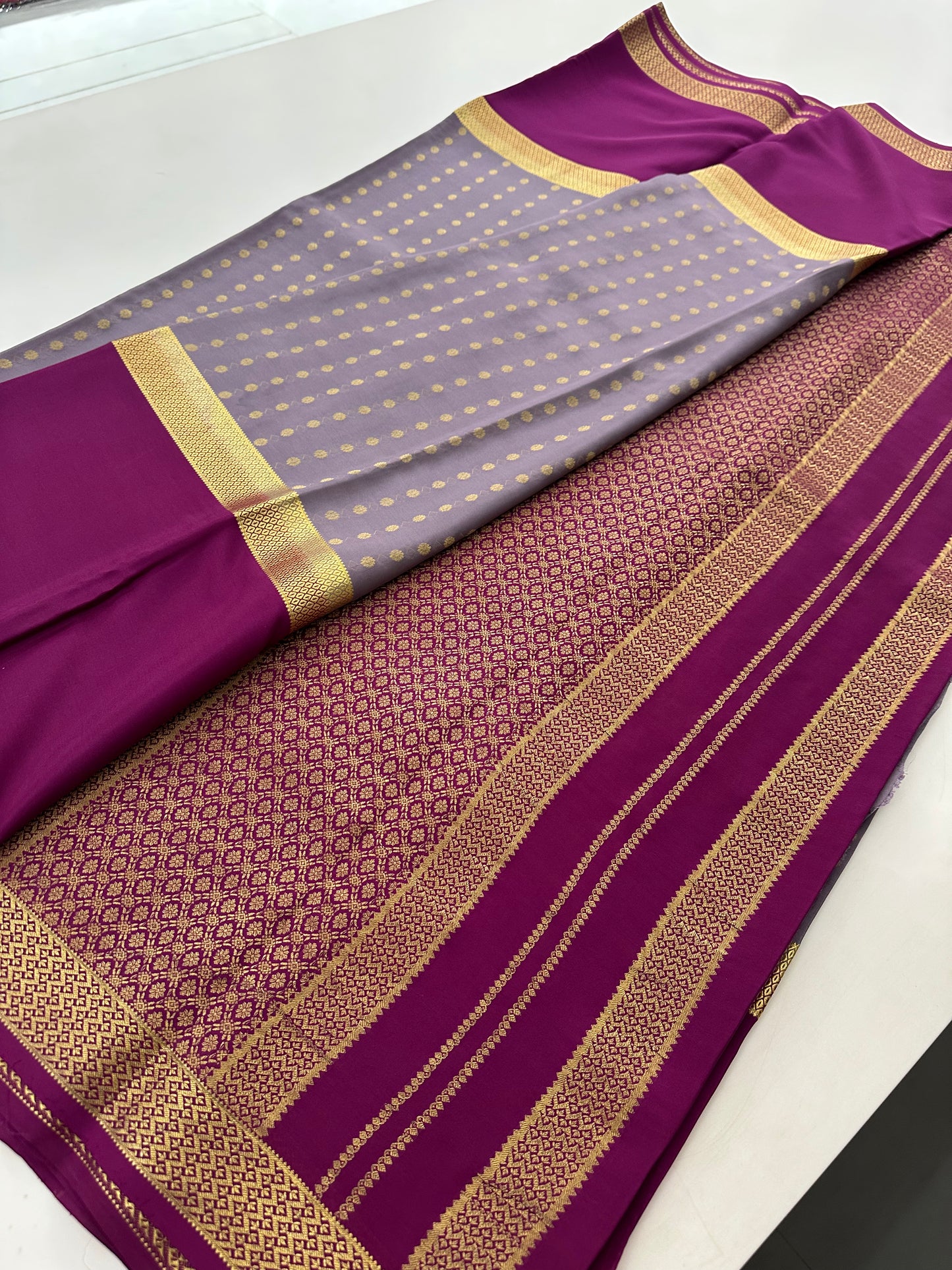 Pure Mysore Crape Silk Saree