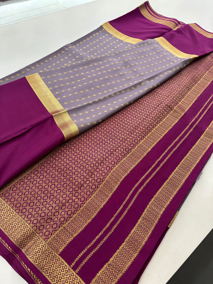 Pure Mysore Crape Silk Saree