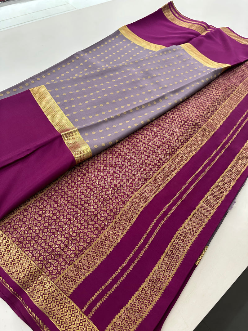 Pure Mysore Crape Silk Saree