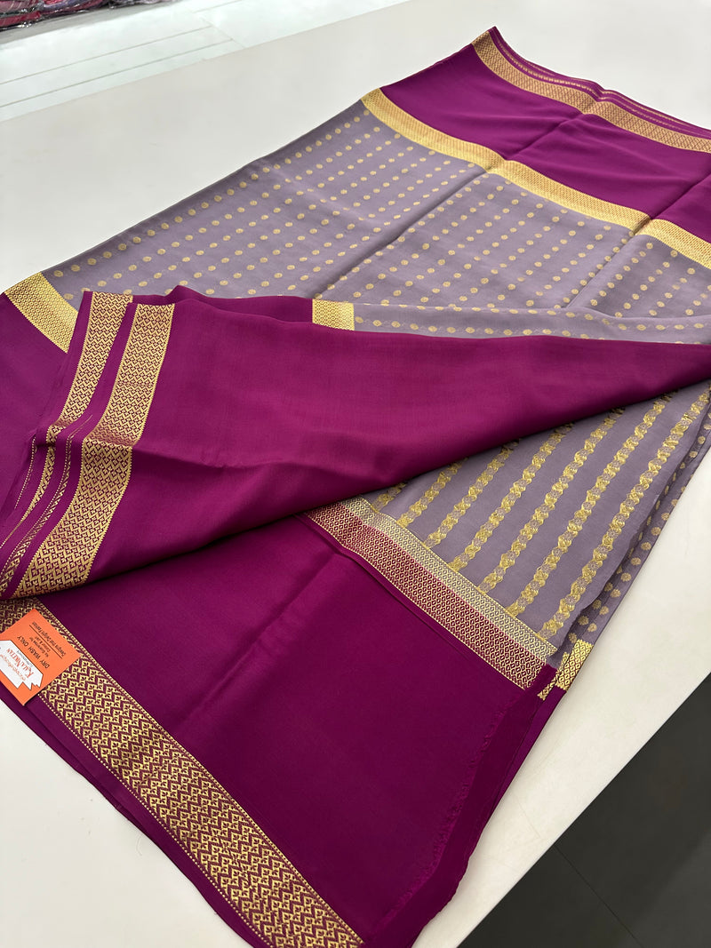 Pure Mysore Crape Silk Saree