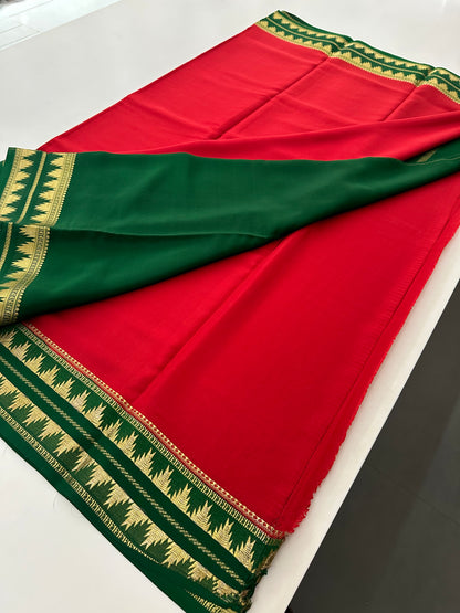 Pure Mysore Crape Silk Saree
